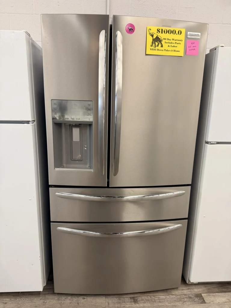 Stainless French-door refrigerator at DT’s Outlet in Wichita